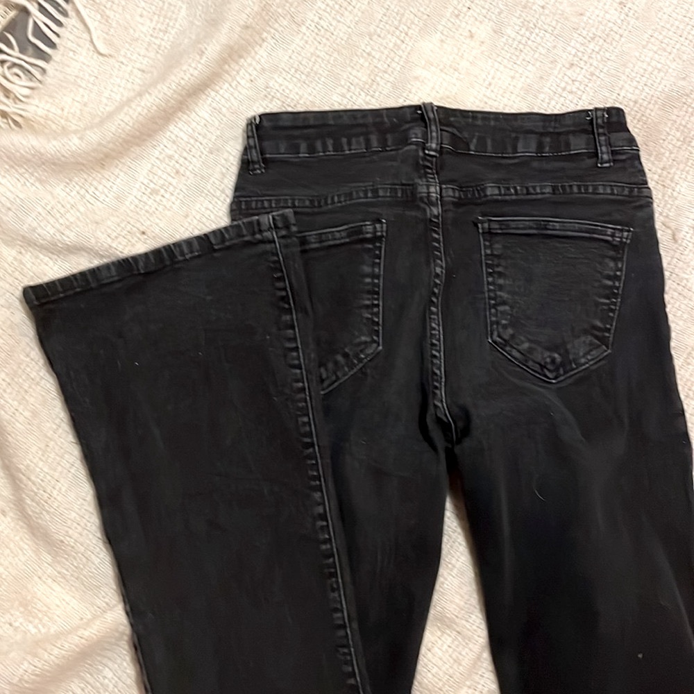 LoLo Blues JEANS Low-Rise Black Denim Bell Bottoms women’s size 4